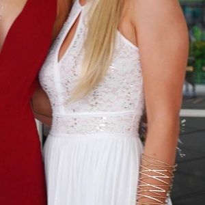 Beautiful white/cream colored maxi dress